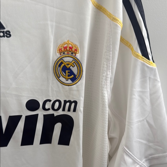 Adidas Real Madrid White Jersey 2009 Rinaldo rare new with tags men’s XL *SEC - Picture 4 of 9